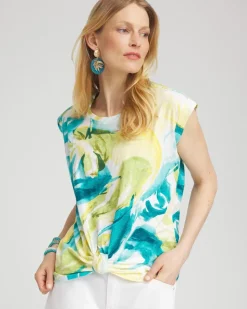 Abstract Knot Front Tee