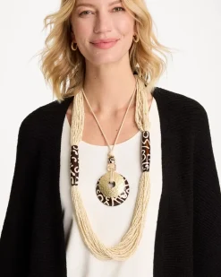 Adjustable Animal Print Pendant Necklace