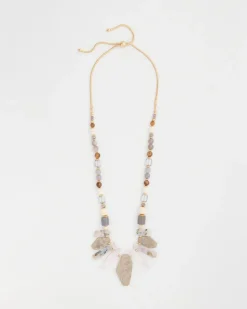 Adjustable Genuine Stone Neutral Necklace