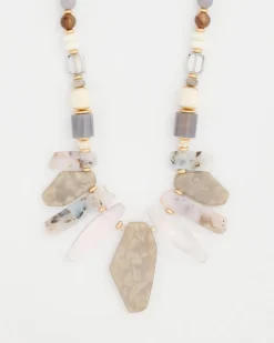 Adjustable Genuine Stone Neutral Necklace