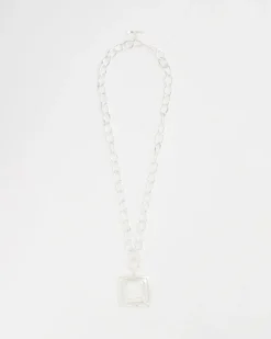 Adjustable Square Pendant Necklace