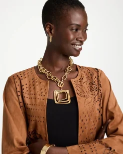 Adjustable Square Pendant Necklace