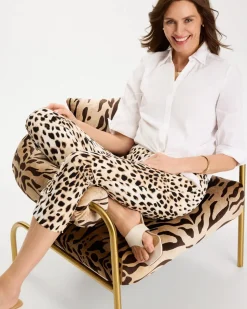 Animal Print Brigitte™ Slim Pull-On Crop Pant