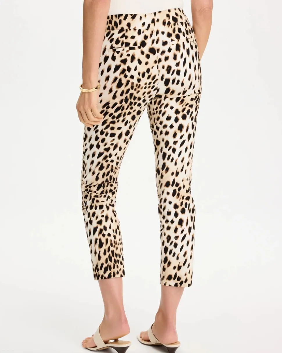 Animal Print Brigitte™ Slim Pull-On Crop Pant