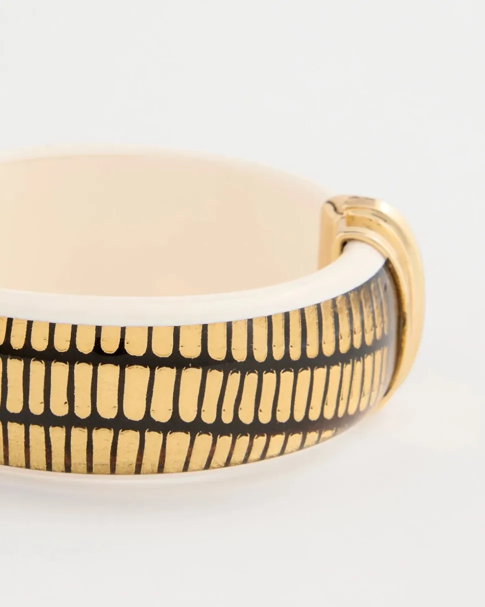 Animal Print Golden Hinge Bracelet