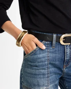 Animal Print Golden Hinge Bracelet