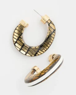 Animal Print Golden Hope Earrings