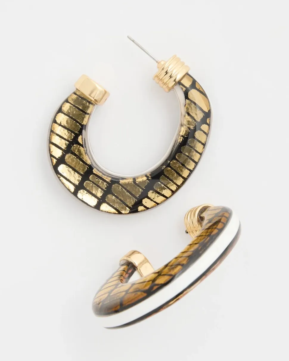 Animal Print Golden Hope Earrings