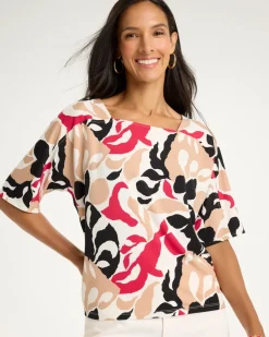 Artisanal Knit Elbow Sleeve Tee