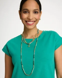 Aventurine Stone Pendant Necklace