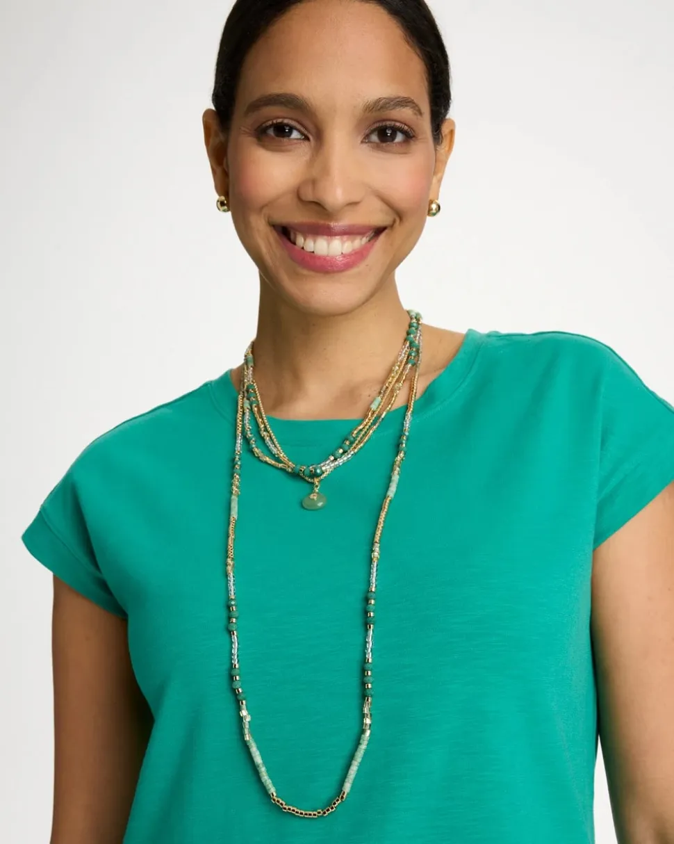 Aventurine Stone Pendant Necklace