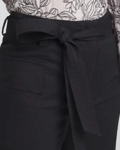 Belted Twill Utility Cropped Pants