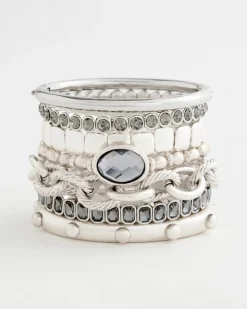 Bezel Set Stretch Tennis Bracelet