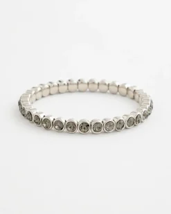 Black Stretch Tennis Bracelet