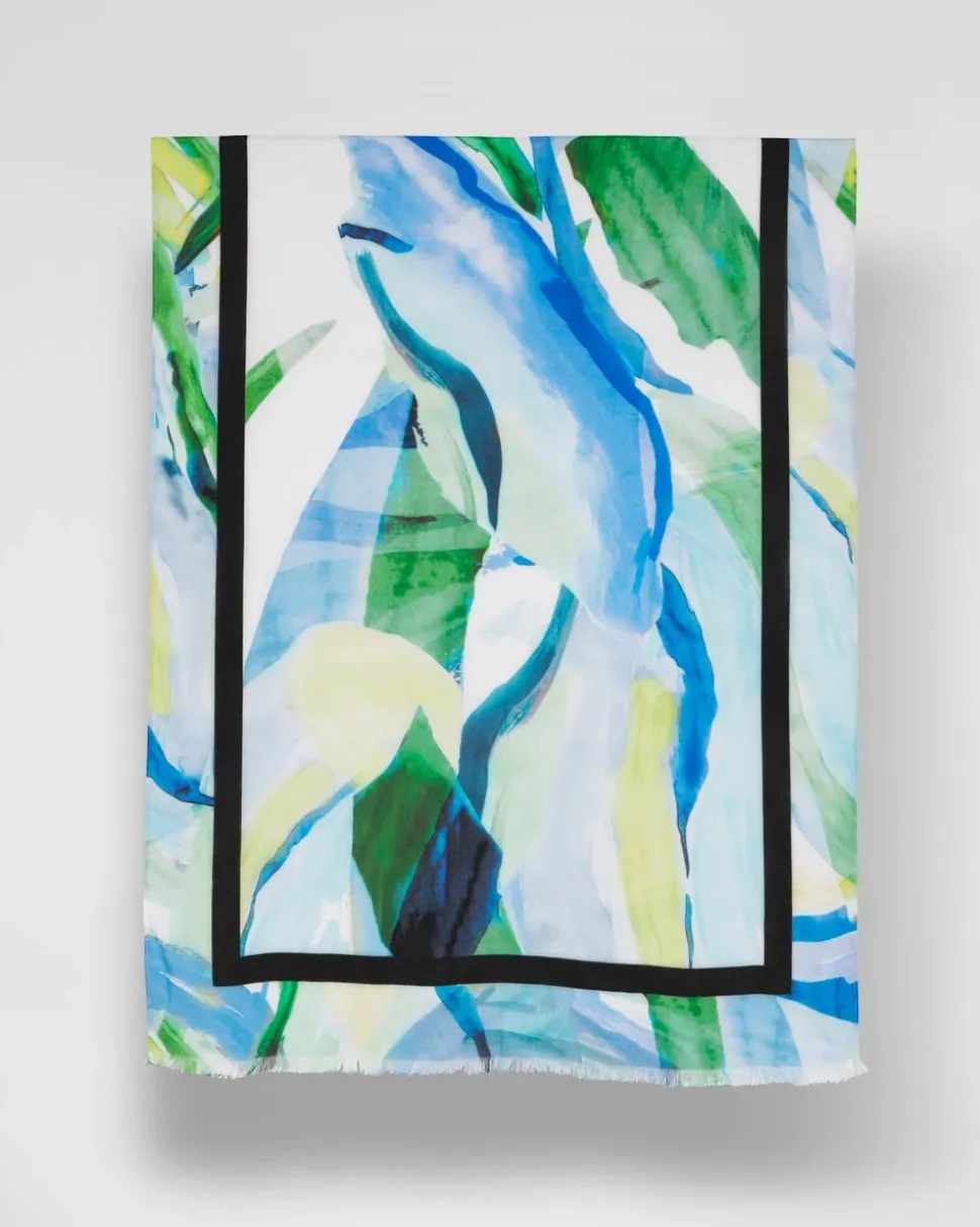 Blooming Brush Oblong Scarf