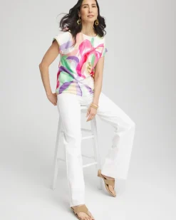 Blooms Short Sleeve Dolman Tee
