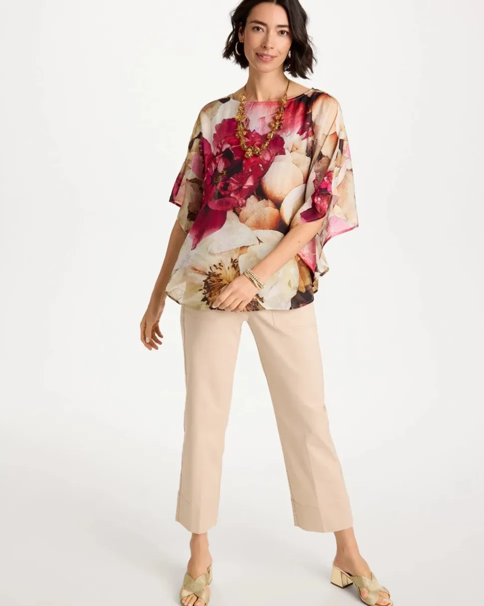 Boatneck Printed Poncho