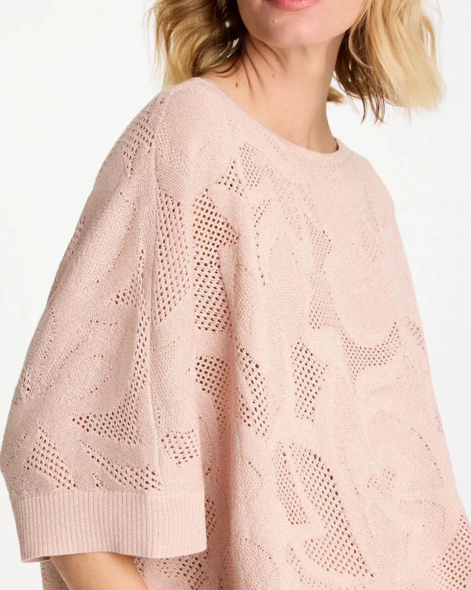 Boatneck Rounded Hem Poncho