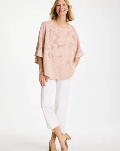 Boatneck Rounded Hem Poncho