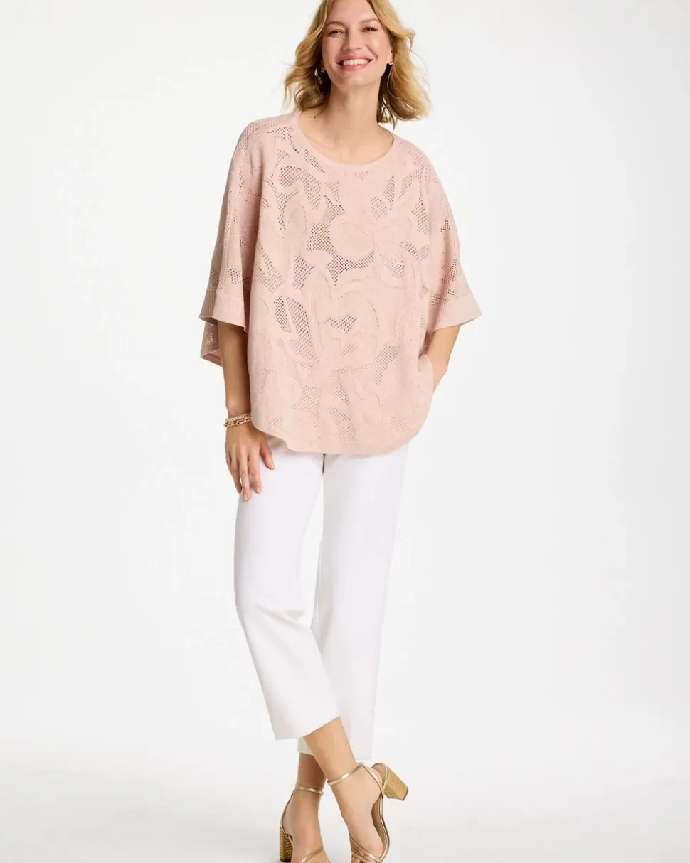 Boatneck Rounded Hem Poncho