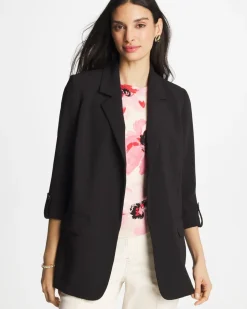 Boyfriend Crepe Blazer