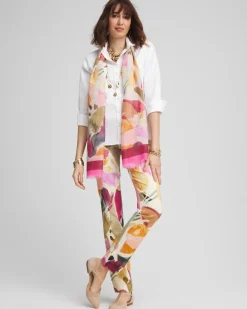Brigitte™ Abstract Floral Slub Pants