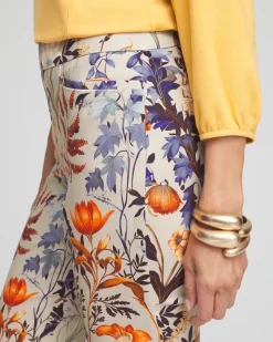 Brigitte Autumn Print Ankle Pants