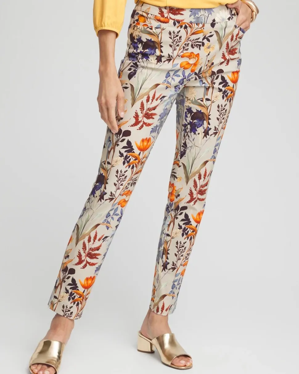 Brigitte Autumn Print Ankle Pants