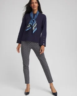 Brigitte™ Chain Connection Slim Ankle Pants