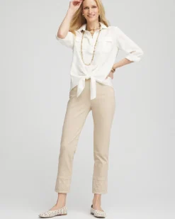 Brigitte™ Embroidered Ankle Pants