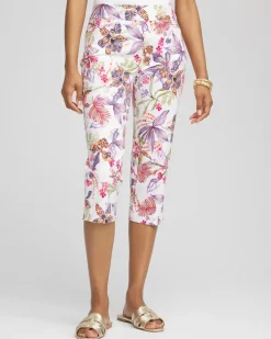 Brigitte™ Floral Pull-On Capri Pants