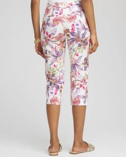 Brigitte™ Floral Pull-On Capri Pants