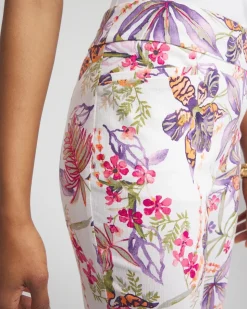 Brigitte™ Floral Pull-On Capri Pants
