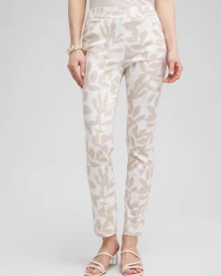 Brigitte Leaf Etch Ankle Pants