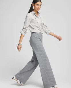 Brigitte Pinstripe Wide Leg Pants