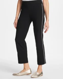 Brigitte™ Piped Straight Cropped Pants