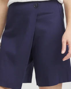 Brigitte™ Pull-On Asymmetrical Wrap Skort