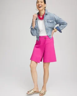 Brigitte™ Pull-On Asymmetrical Wrap Skort