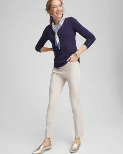 Brigitte™ Pull-On Slim Rivet Ankle Pants