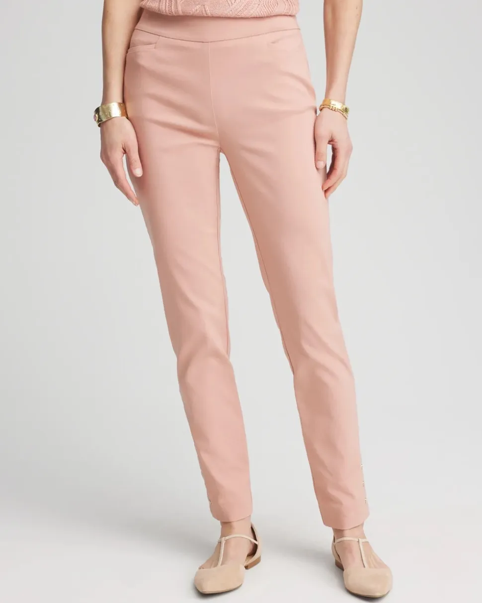 Brigitte™ Pull-On Slim Rivet Ankle Pants