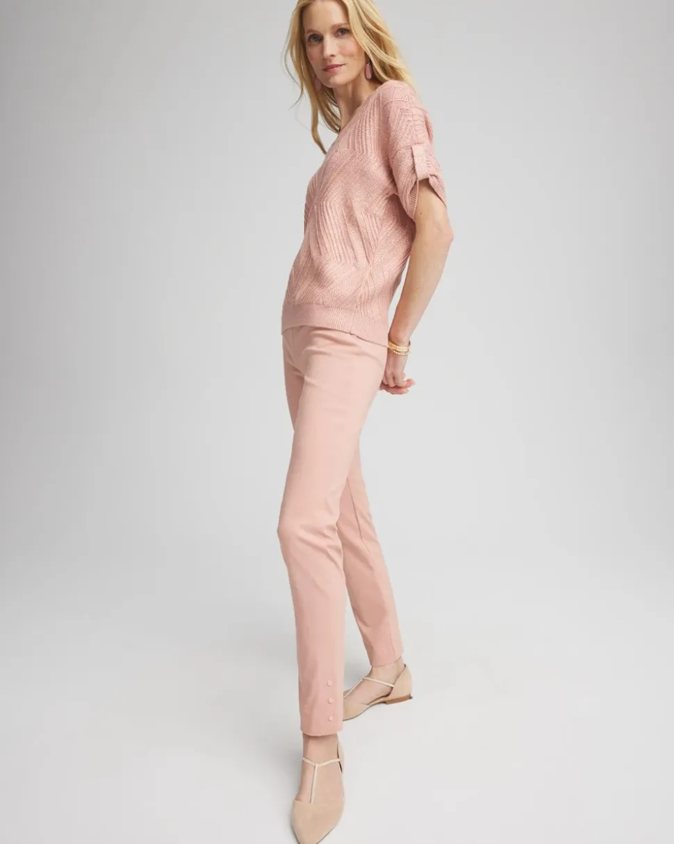 Brigitte™ Pull-On Slim Rivet Ankle Pants
