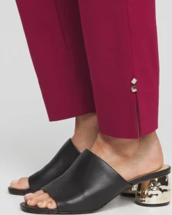 Brigitte Rivet Slit Ankle Pants
