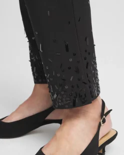 Brigitte Sequined Slim Ankle Pants