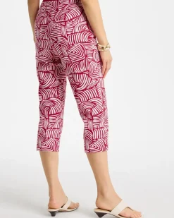 Brigitte™ Slim Geo Pull-On Capri Pant