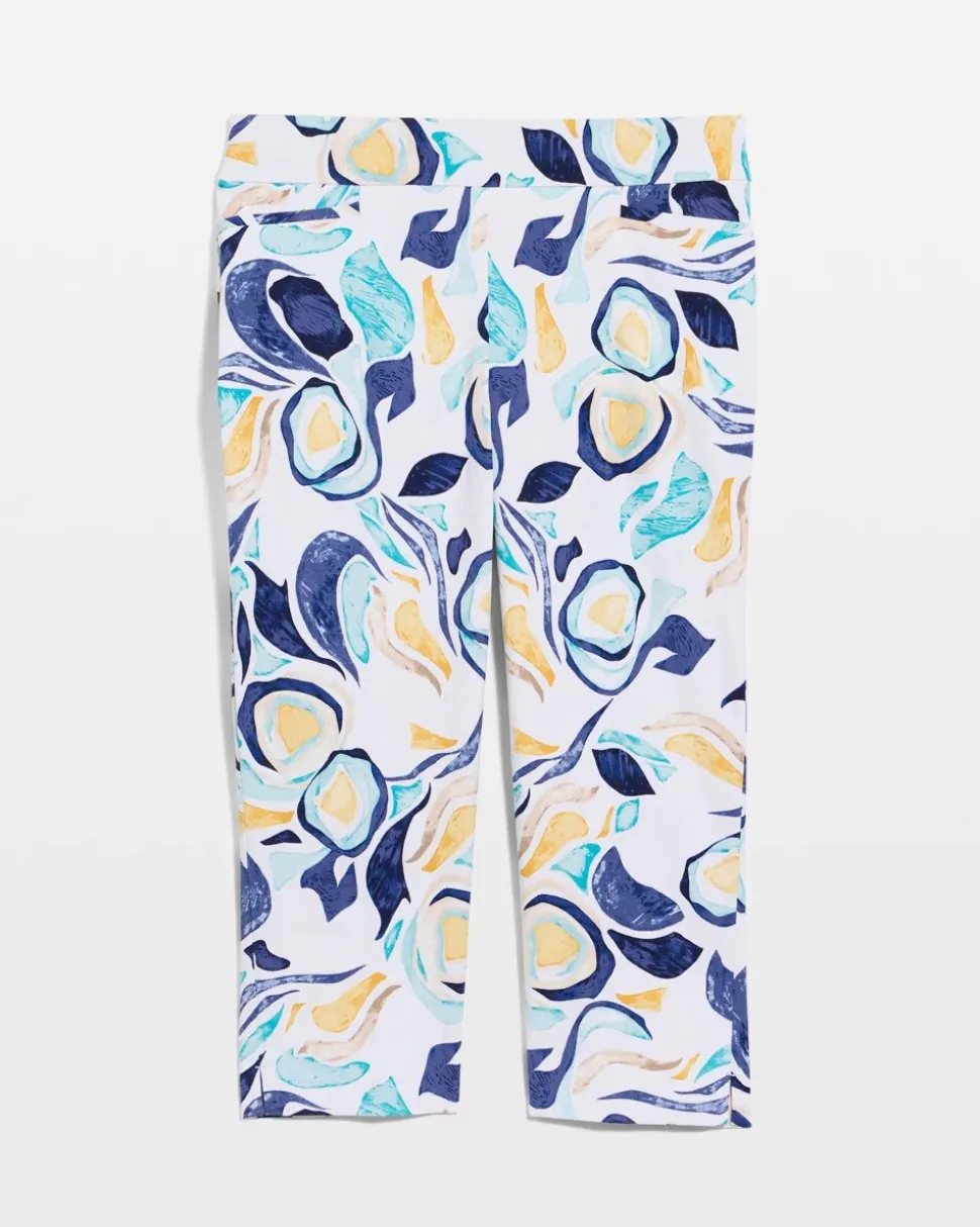 Brigitte™ Slim Handpainted Pull-On Capri