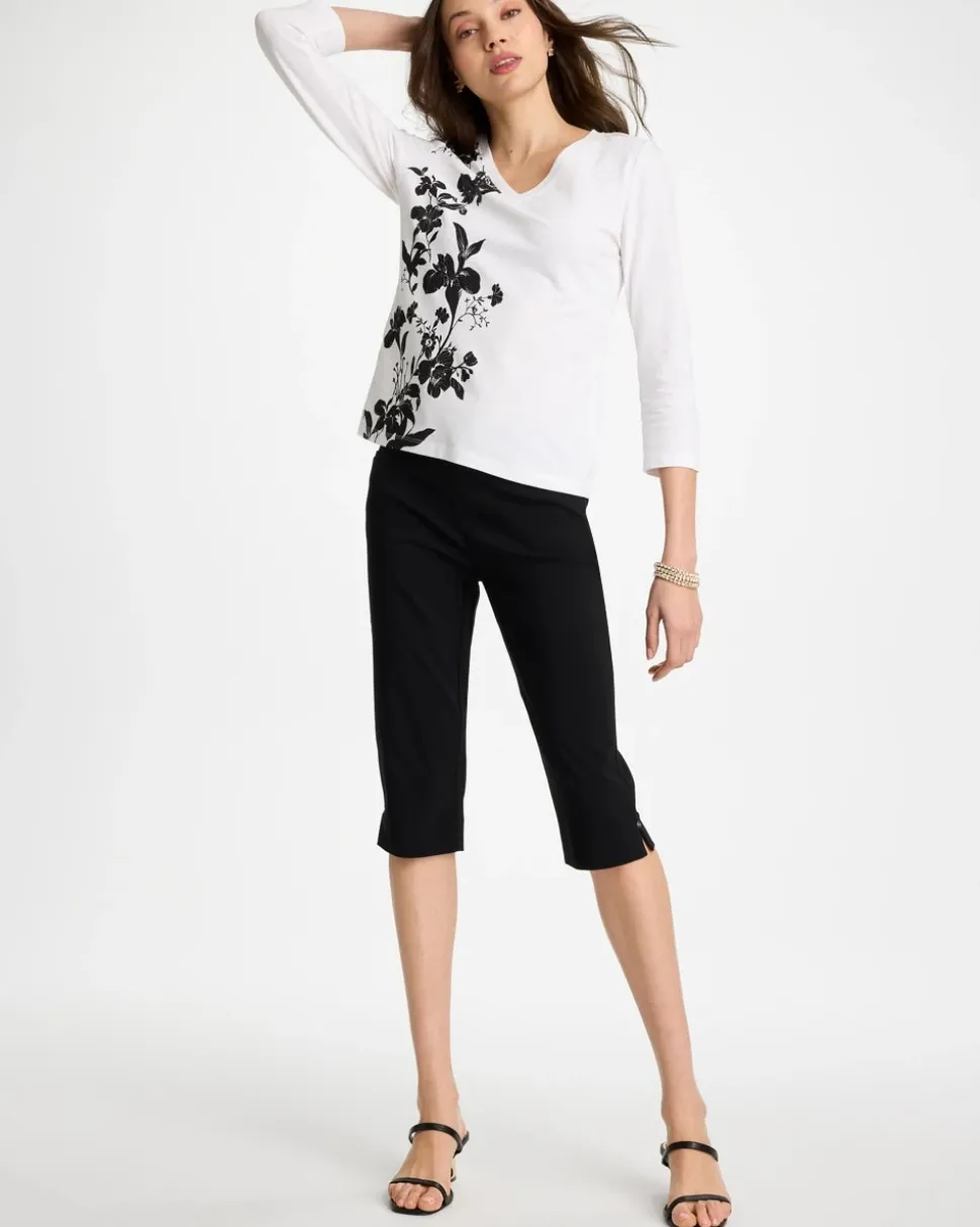 Brigitte™ Slim Rivet Pull-On Capri Pant