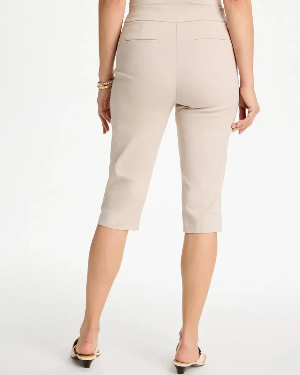 Brigitte™ Slim Rivet Pull-On Capri Pant