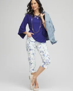 Brigitte™ Slub Capri Pants