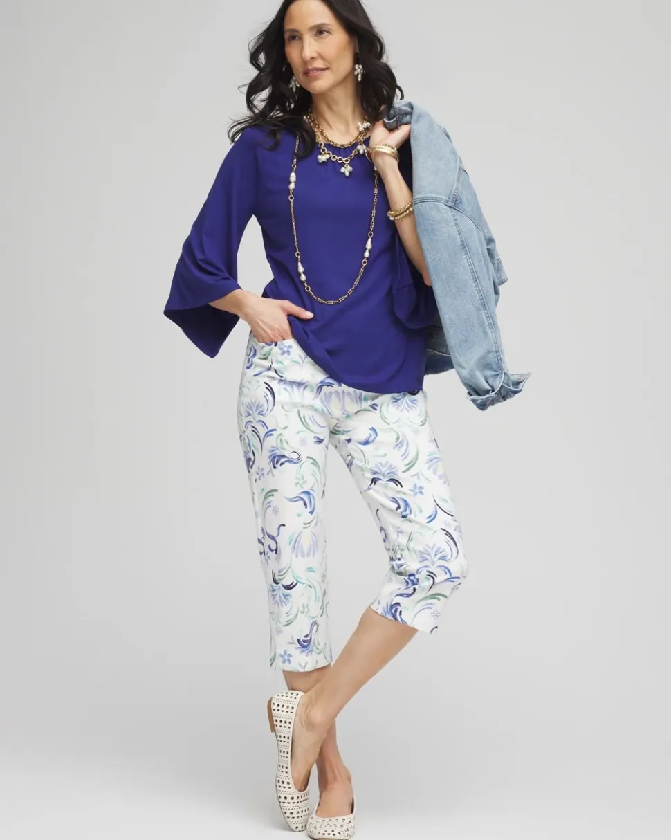 Brigitte™ Slub Capri Pants