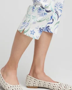Brigitte™ Slub Capri Pants
